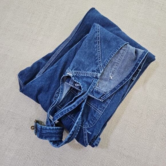 Carhartt Denim Dungarees Overalls Workwear Coveralls XL W 38 x L 32 Y2K Blue - Picture 4 of 14